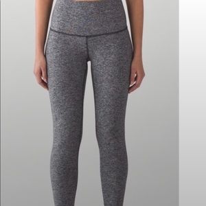 Lululemon 28” Wunder Under High Rise Heather Black